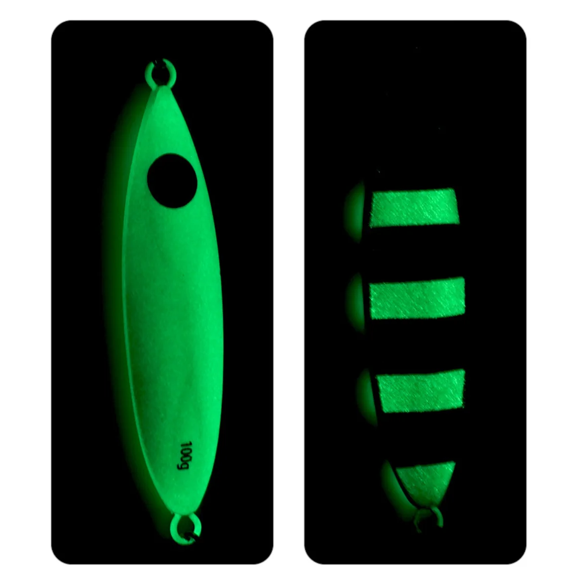 1PC 40g-100g Luminous Fishing Wobblers Crank Iron Plate Lure Minnow Bionic Fake Luya Sink Bait Tackle for Sea Bass Accessories | Спорт и