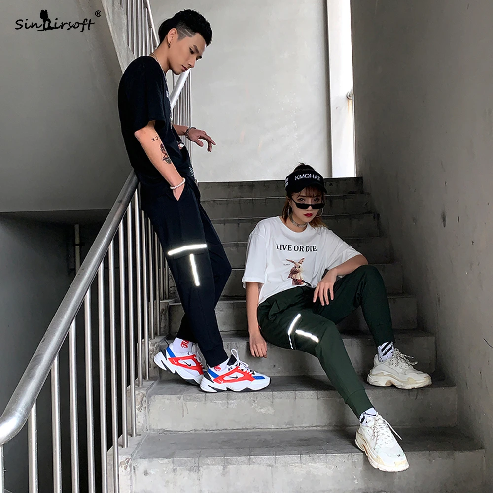 SINAIRSOFT брендовые обтягивающие брюки карго Мужские штаны со шнуровкой на талии