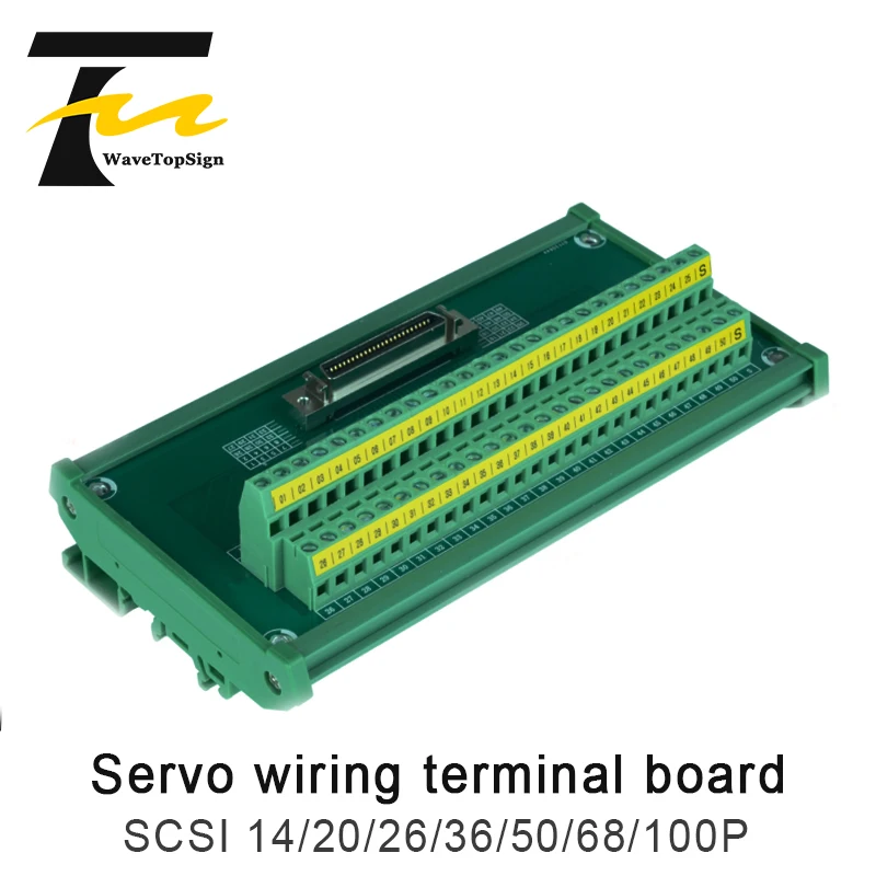 Направляющая Клеммная панель SCSI14 SCSI20 SCSI26 SCSI36 SCSI50 SCSI68 SCSI100 плата адаптера I/O Клеммная плата