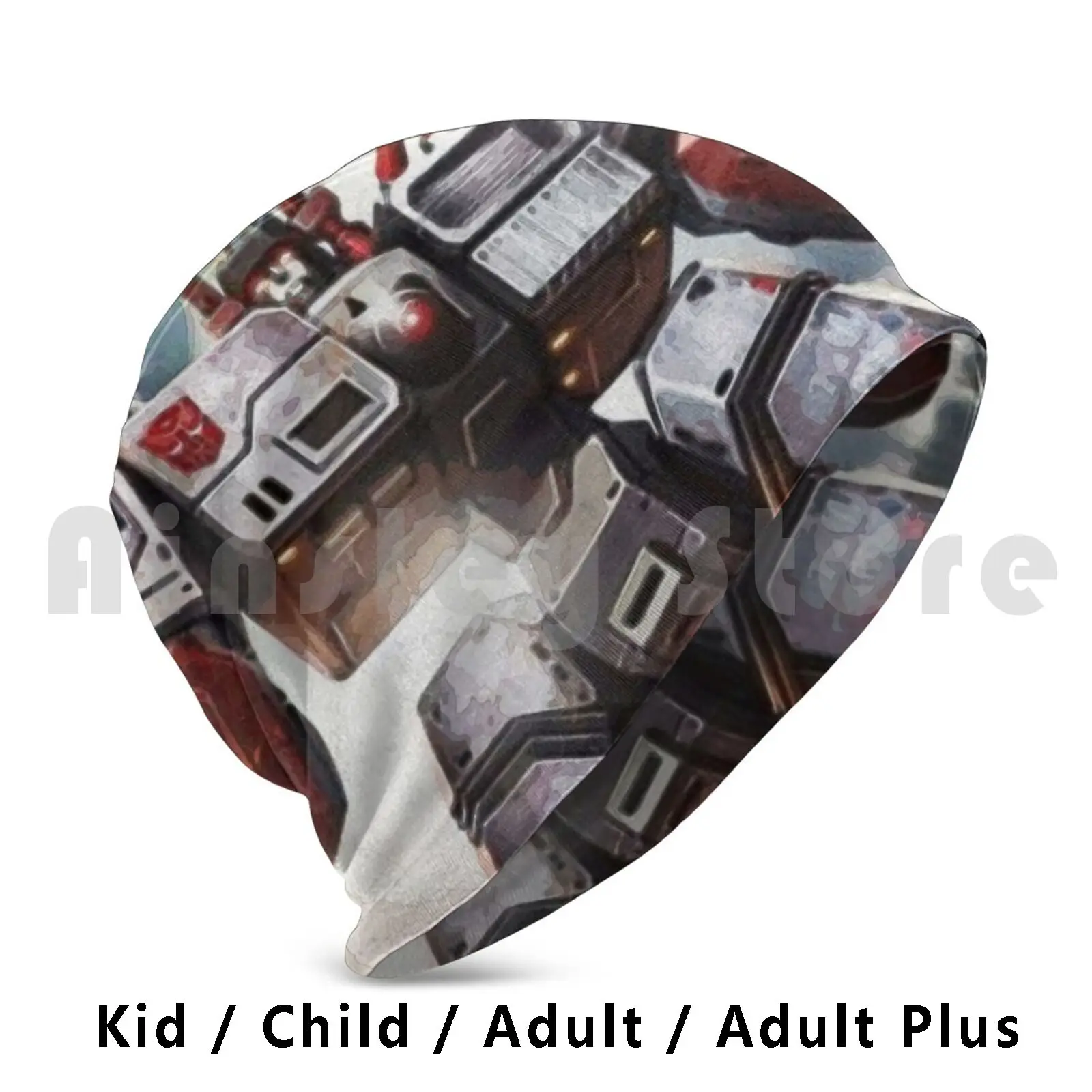 Шапка-бини Metroplex вязаная шапка 3036 шапочки с принтом Autobot аниме мультфильм - купить