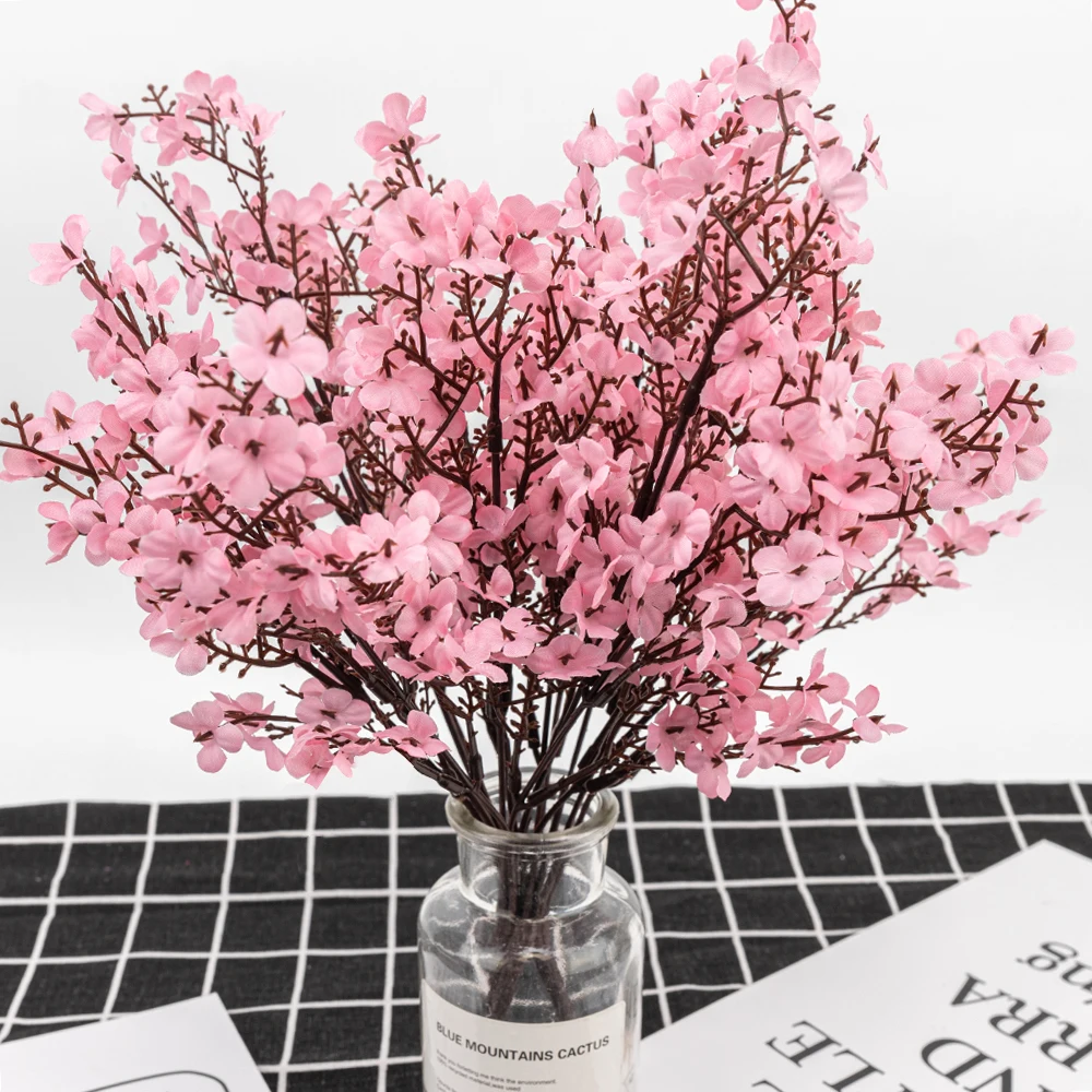 Искусственный цветок вишни детский букет Гипсофилы искусственный сделай сам