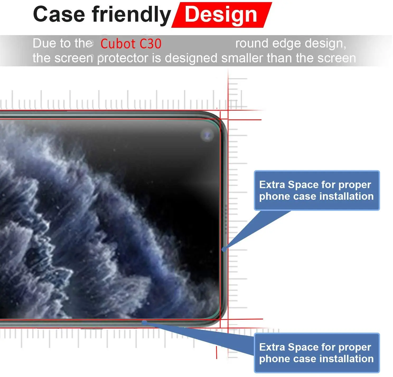 Закаленное стекло для Cubot X18 Plus X19 P20 P30 R9 J5 J7 Note S