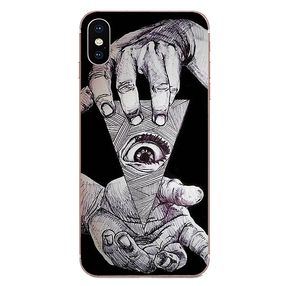 Иллюминаты символ глаз Пирамида арт для Galaxy Alpha Note 10 Pro A10 A20 A20E A30 A40 A50 A60 A70 A80 A90 M10 M20