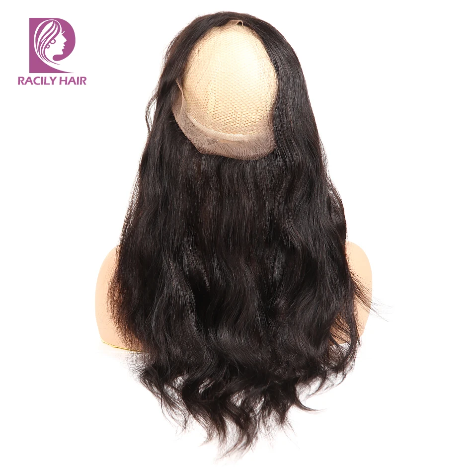 Волосы Racily 360 с фронтальным кружевом бразильские волосы объемная волна кружевным