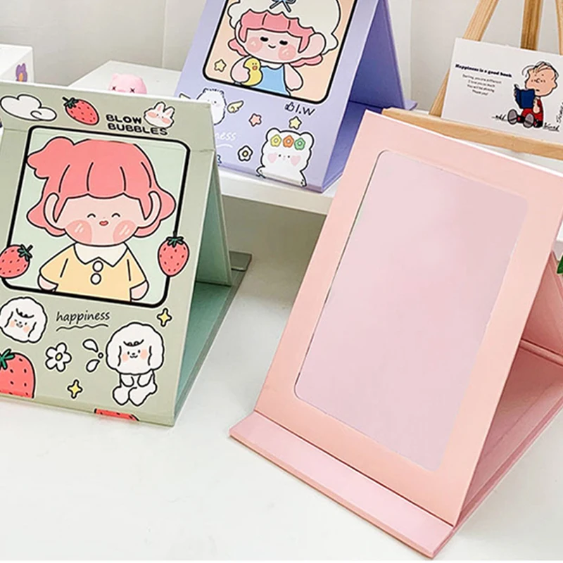 

Ultra-thin Folding Make Up Mirror Personalised Portable Compact Cosmetic Mirror Pocket Rectangle Makeup Folding Mirrors