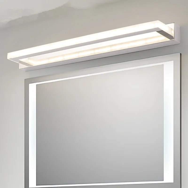 Новый акриловый зеркальный светильник для шкафа светодиодный простой в