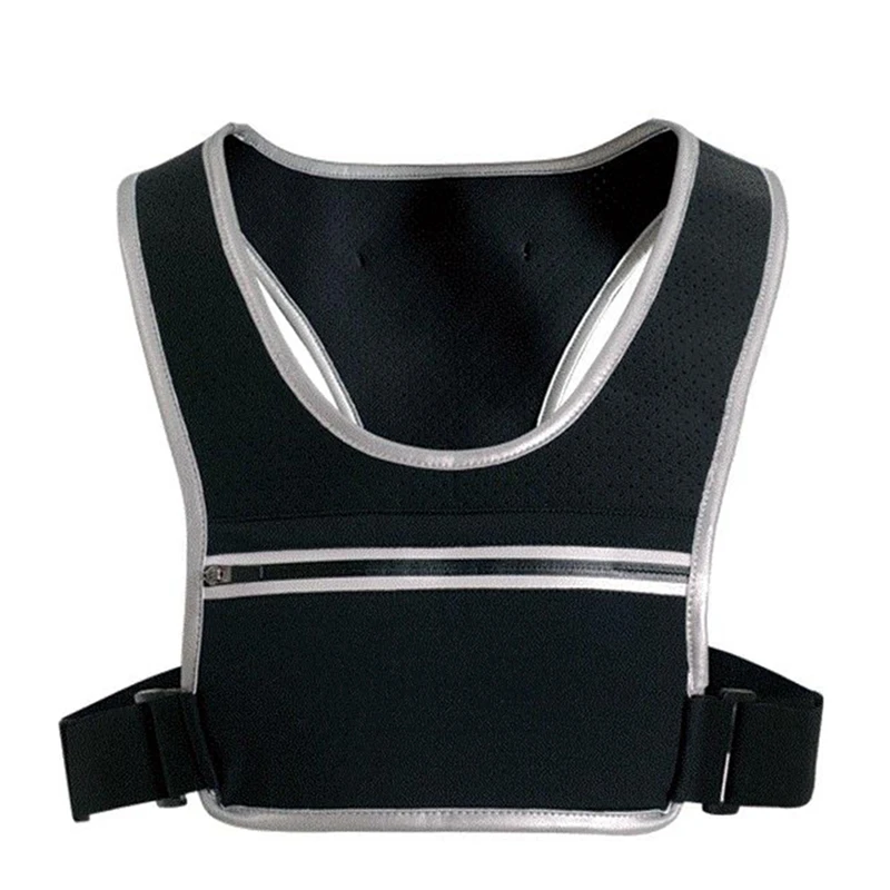 

Running Backpack Vest Men and Women Adjustable Belt Fitness Night Sports Strap Chest Pocket Mobile Phone Bag