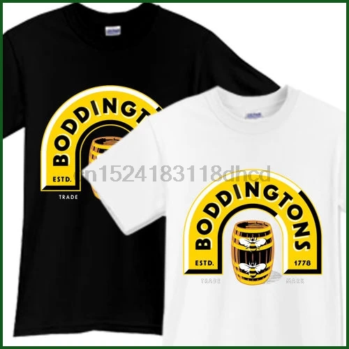 BODDINGTONS пивная футболка пивоварня промо черная белая Размер футболки S M L XL