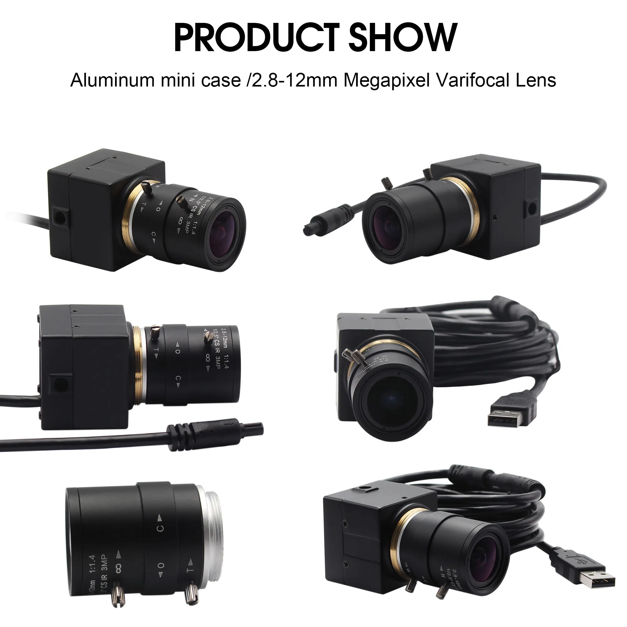 ELP 5MP OV5640 USB камера с переменным фокусным расстоянием 2 8 12 мм/5 50 мм Поддержка зум