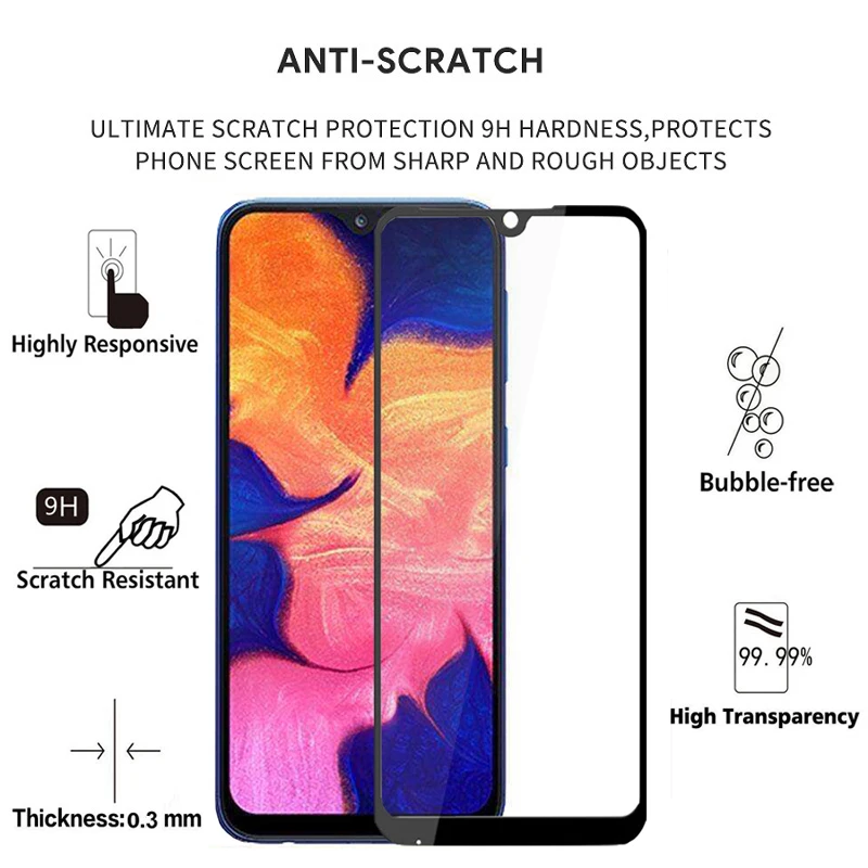 

9D Full Screen Tempered Glass For OPPO Reno 2 4 Lite 10X Z Screen Protector Film On OPPO F3 F5 F7 F9 F15 R9 R11 Plus R15 R17 Pro