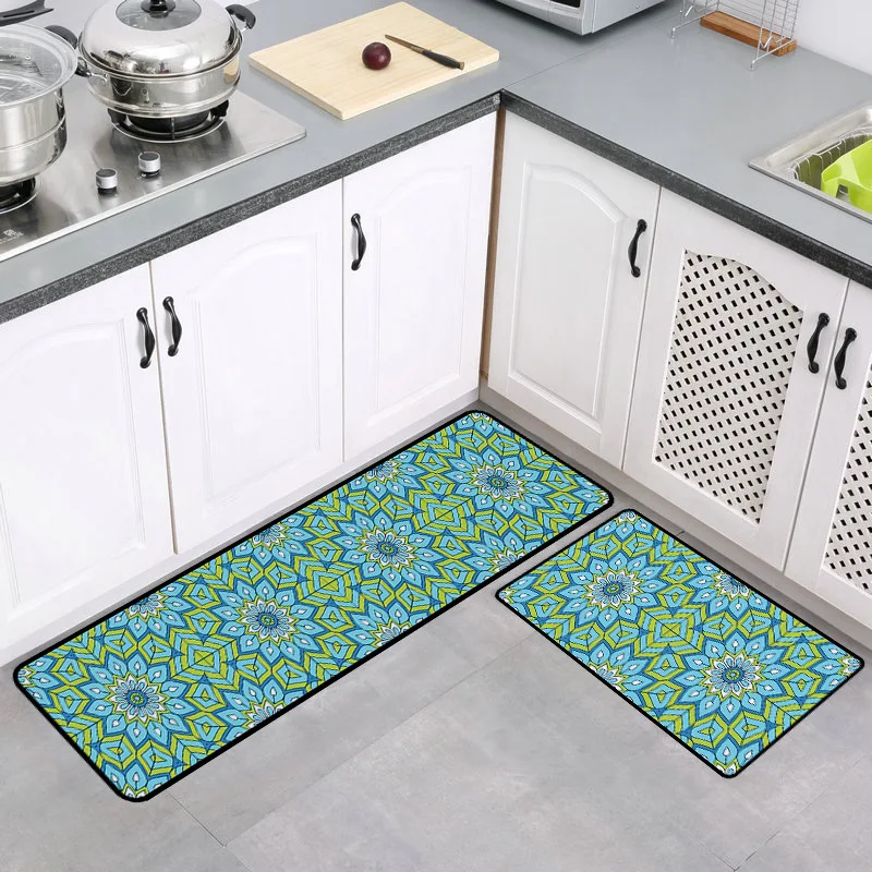 

Personalized Design Kitchen Runner Rugs Set Non-Slip Waterproof Floor Mats