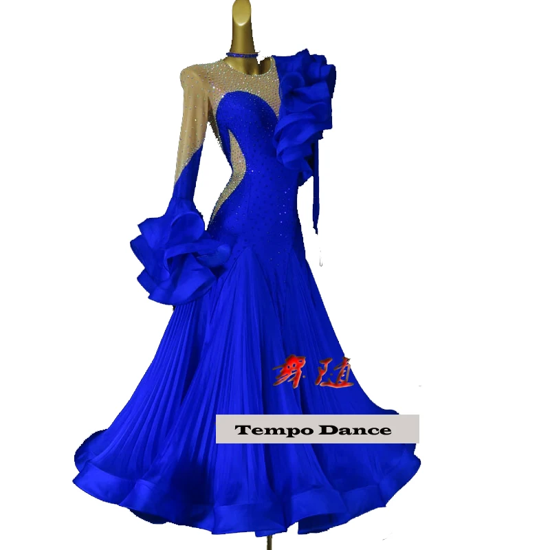Женский костюм для соревнований по современным танцам новое платье с большим