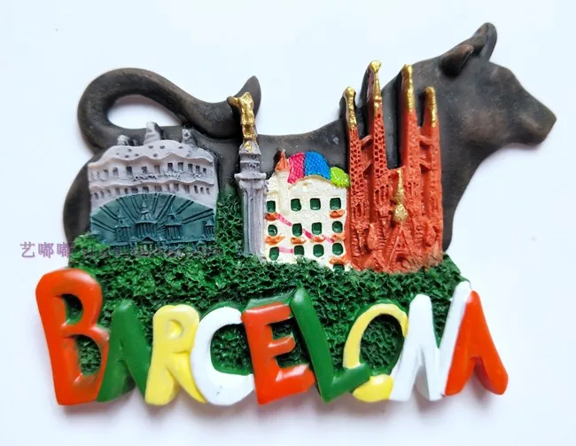 Франция магнит на холодильник Париж Испания Египет Греция путешествия смола