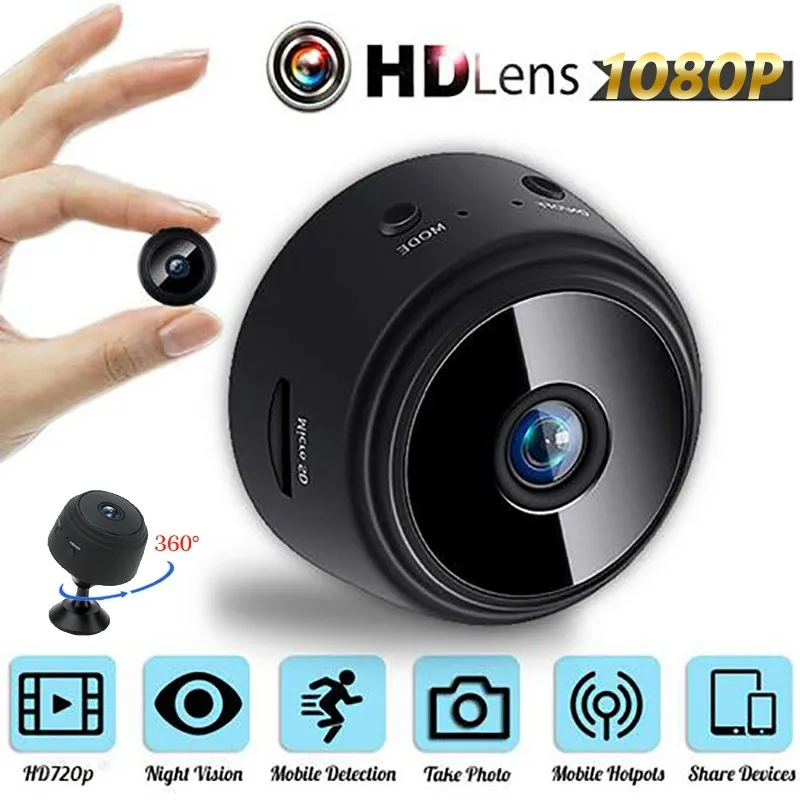 

Ip-камера A9 Компактная Беспроводная с поддержкой Wi-Fi, 1080p, HD