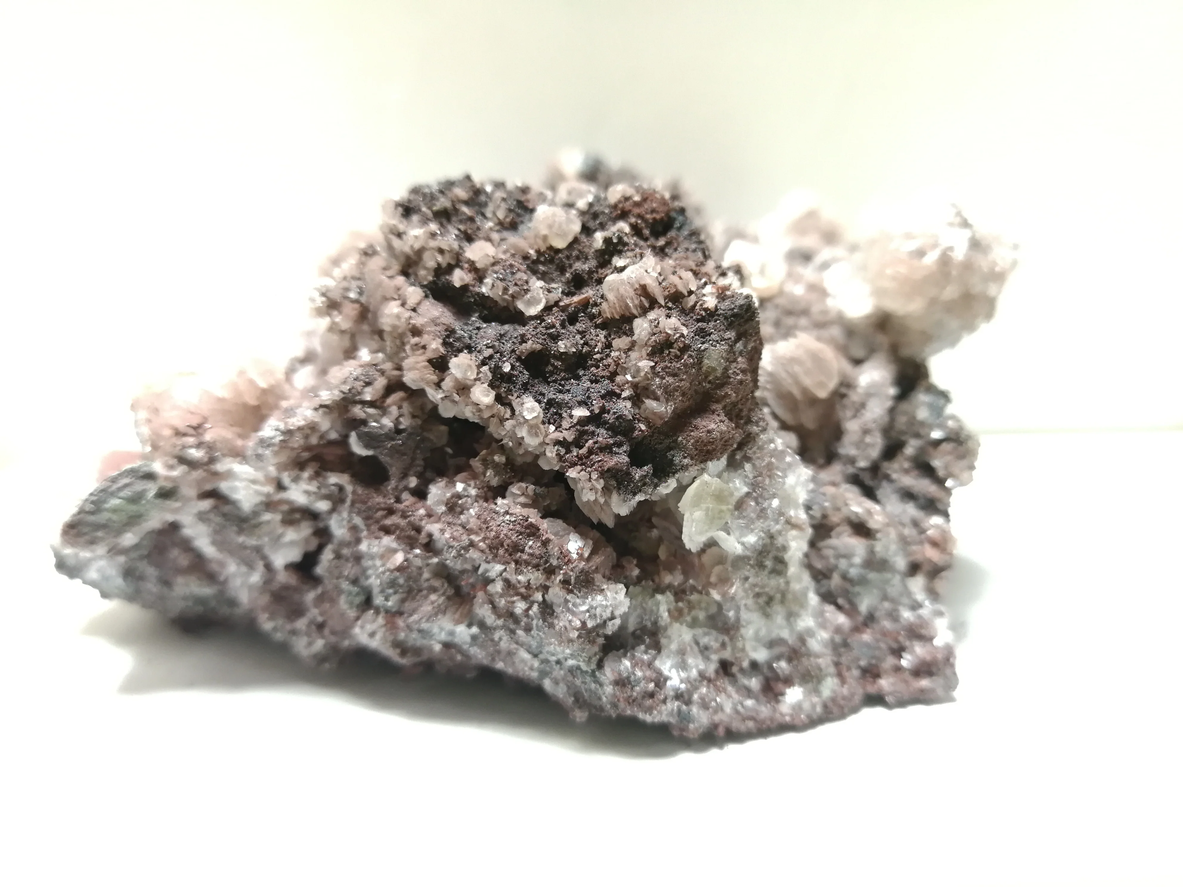 189 4 gNatural с кристаллами Колчедана кальцит минеральной образца | Дом и сад