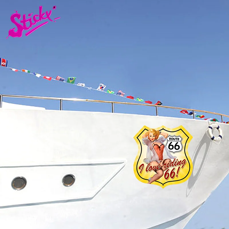 Клейкая сексуальная девушка бензолен гараж значок брендовая наклейка на