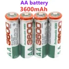 Аккумуляторные Батареи AA 100%, Ni-MH 3600 в 1,2 мАч, предварительно заряженные аккумуляторные батареи для камеры, 3600