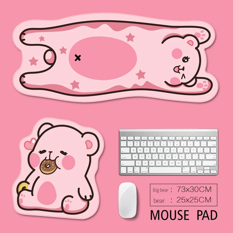 

Rubber Mouse Keyboard Pad Cute Panda Pattern Mouse Pad Waterproof Pad Suitable For Laptop Games Gaming Game Peripheral Cartoons