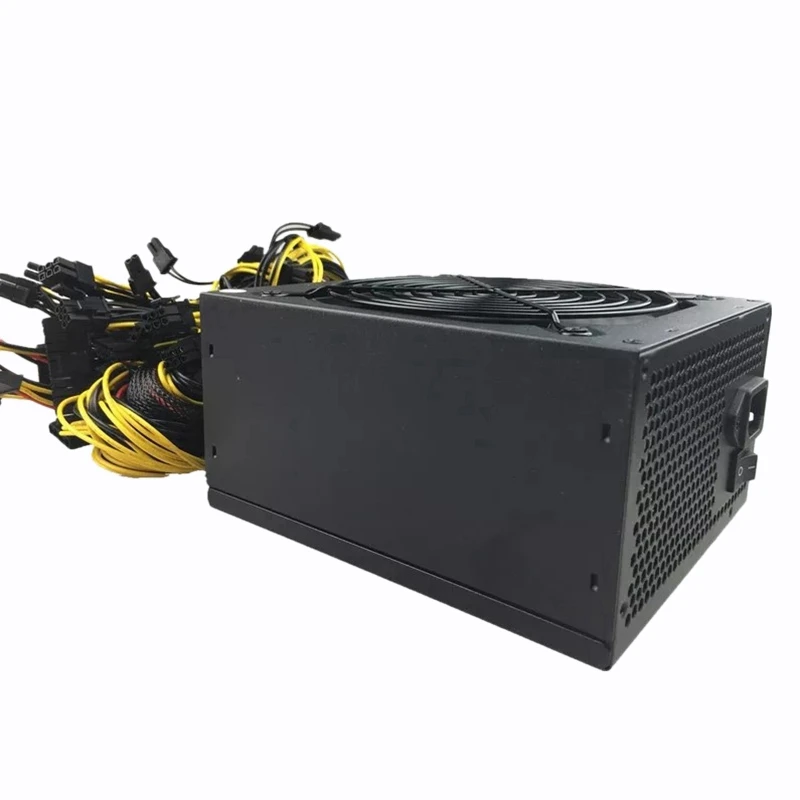 

PC Power Supply for Bitcoin Miner ATX 2000W PICO PSU Ethereum ATX Power Supply Bitcoin 12V V2.31 ETH Coin Mining EU Plug