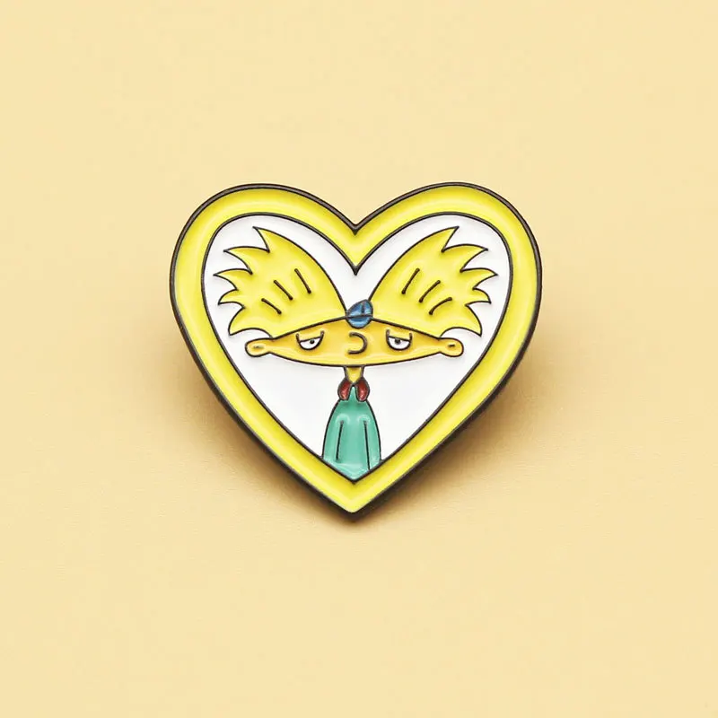 

XM-funny Arnold cartoon brooch cute animation brooch metal badge anime brooch