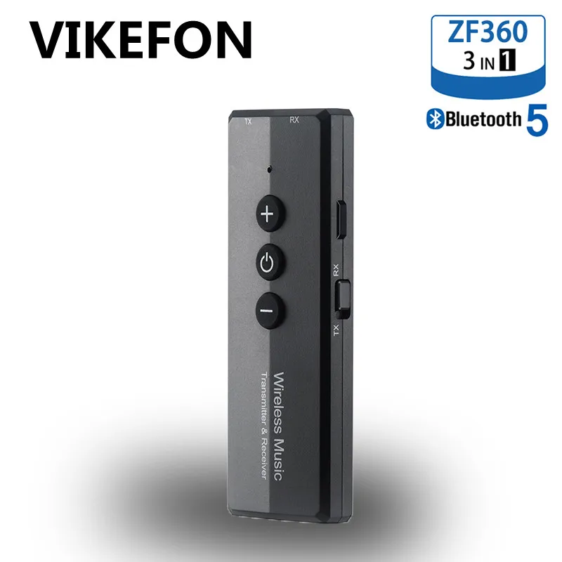 Передатчик и приемник VIKEFON Bluetooth 5 0 для ТВ ПК автомобильных наушников RCA разъем Aux 3