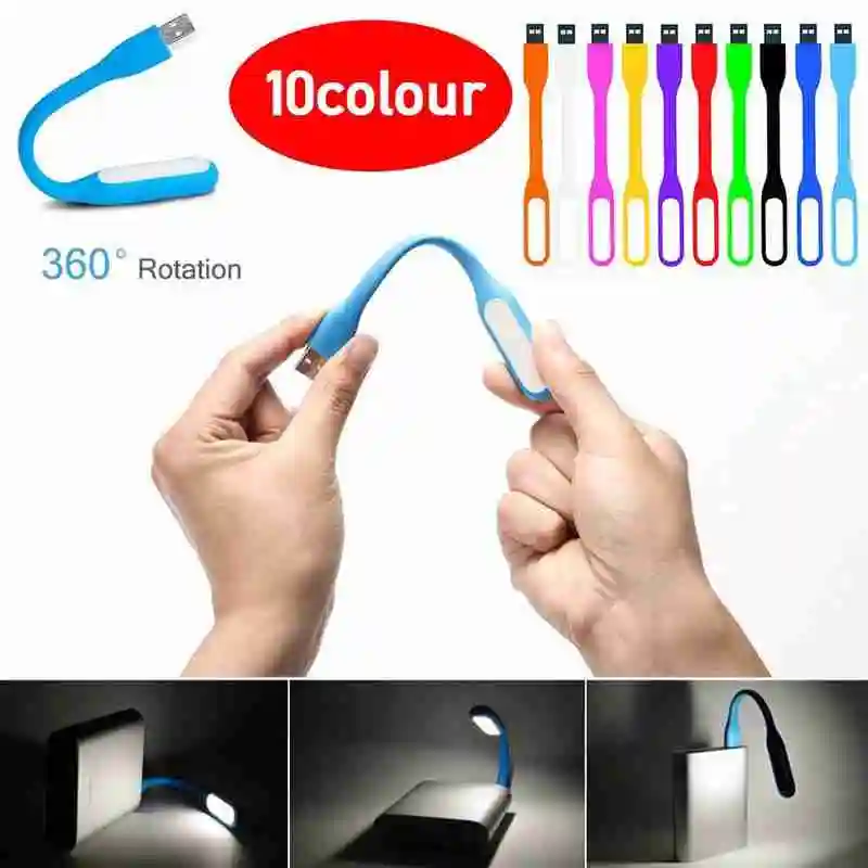 

Portable LED Reading Lamp Light USB Socket Eye Protection Night Light Foldable Soft Bright Rotated 360 Degree