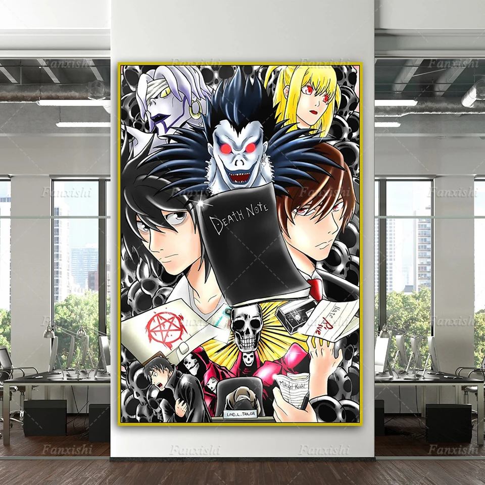 

Japanese Anime Death Note Canvas Poster And Prints Wall Art Painting Home Bedroom Decor Pictures Modern Living Room Cuadros