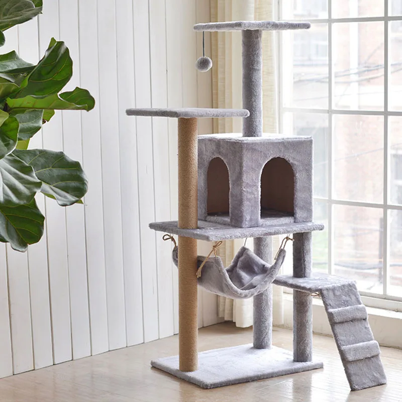 

Кошачья чесалка для кошек и деревьев, мебель для кошек для le chat, скалолазание, рамка с гамаком, игрушки для кошек, чесалка, товары для домашни...