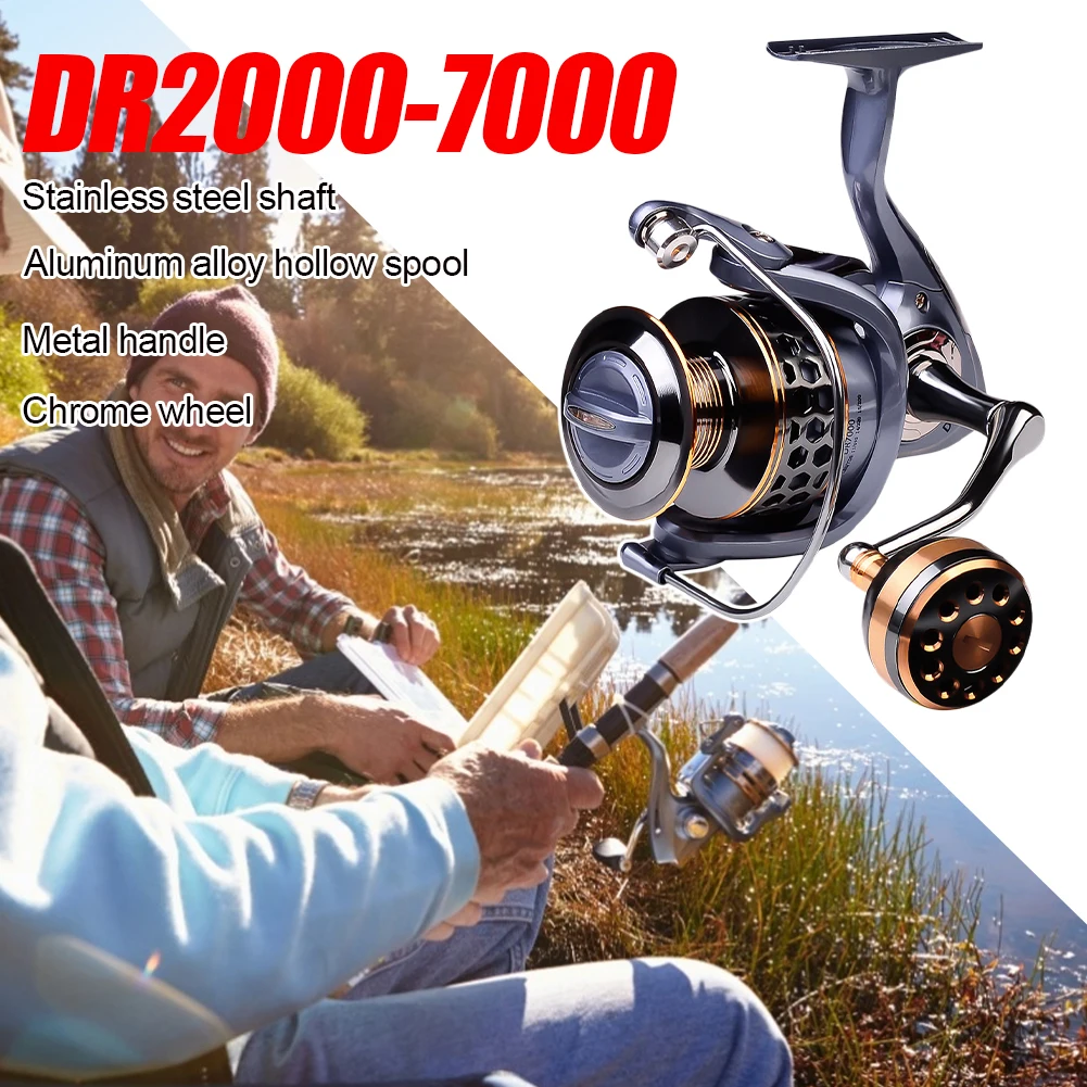 

Max Drag 21KG Fishing Reel Spinning 5.2:1 Ratio High Speed Spinning Reel Casting Reel Carp for Saltwater Accessories