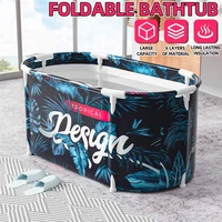120cm portable folding bathtub for adult children swimming pool large plastic bathtub bath bucket insulation bathing bath tub