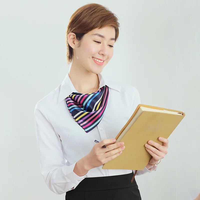 Женские рубашки с длинным рукавом летняя Женская рабочая одежда блузка v