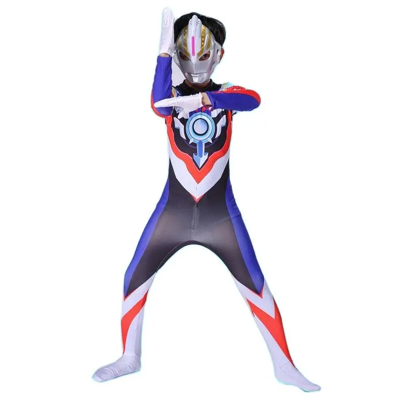 Горячая Распродажа модный детский костюм Ultraman на Хэллоуин косплей Спасителя 3D