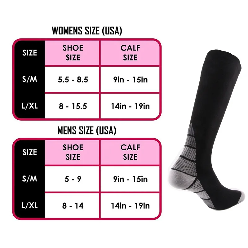 Мужские Женские технические Спортивные Компрессионные носки для облегчения