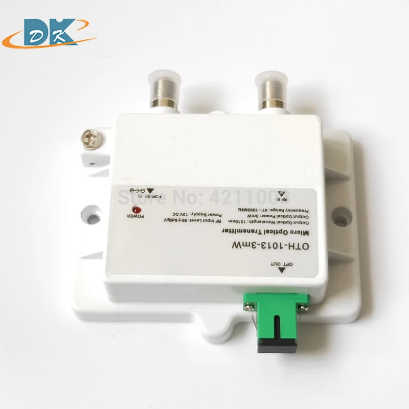 Mini CATV Optical Transmitter 1310nm FTTH 12V DC Fiber optics receiver 1550nm SC APC connector RF fibra optica Transceiver