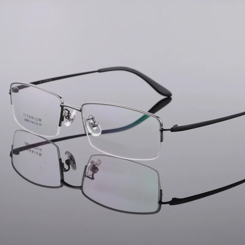Высококачественные полуоправные очки из чистого титана ультралегкие деловые