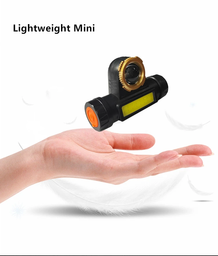 

3W Outdoor Camping Portable Mini LED Telescopic Zoom Headlamp USB Charging Fishing Headlights Flashlight Bicycle Light Camping