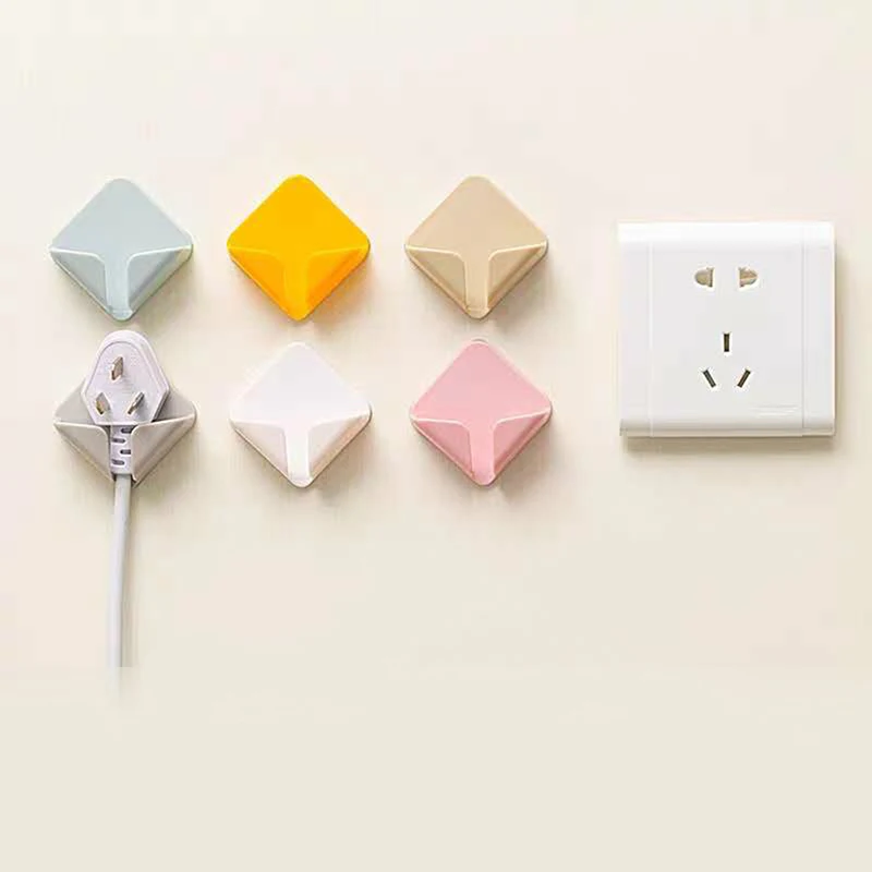 

Wall Storage Hook Power Plug Socket Holder Home Wire Plugs Adhesive Hanger Home Office Storage Racks Bathroom
