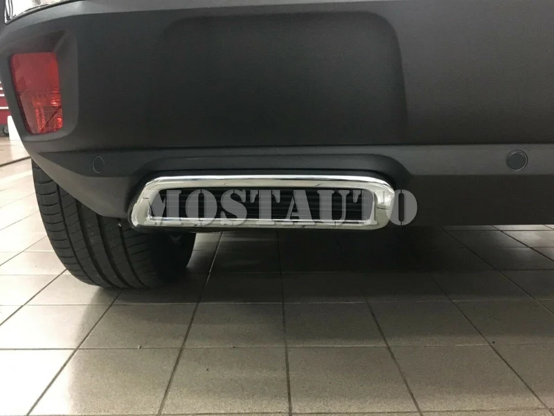 

Exterior Exhaust Muffler Decorative Cover Trim For Peugeot 3008 Access Active Allure 5008 2017-2018 2pcs Car Decor Car Trim