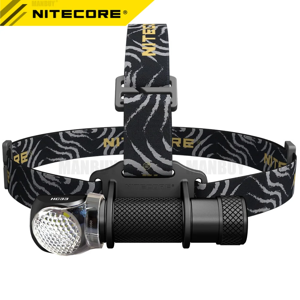 Новый налобный фонарь NITECORE HC33 + Диффузор холодный белый 1800 Лм CREE XHP35 HD