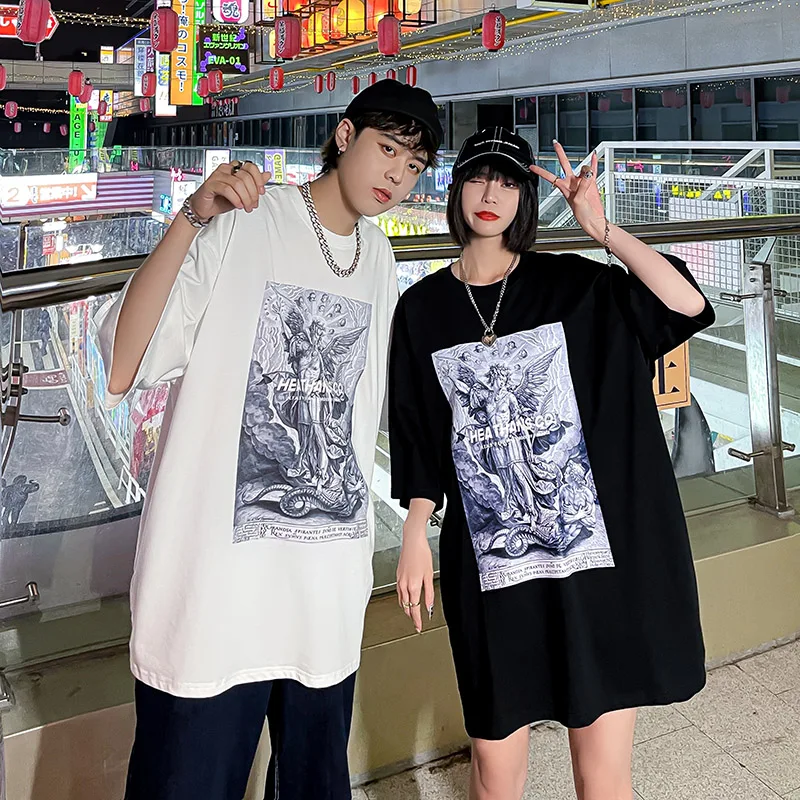 American Style Oversized T-shirt Men 