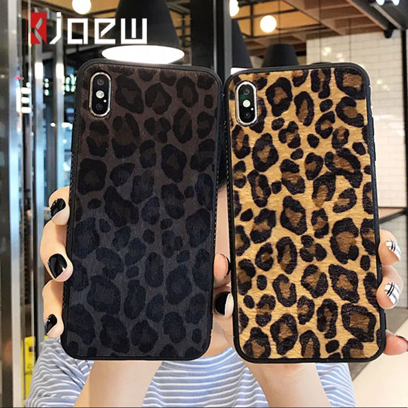 Роскошный чехол с леопардовым принтом для iPhone 11 Pro XS MAX X XR 6 6S 7 8 Plus, задняя крышка с текстурой кожи животных
