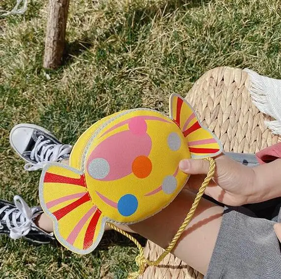 Cartoon Candy Children Small Crossbody Bags Fashion Simple Baby Girls Accessories Shoulder Bag Boys Kids Coin Purse Handbags