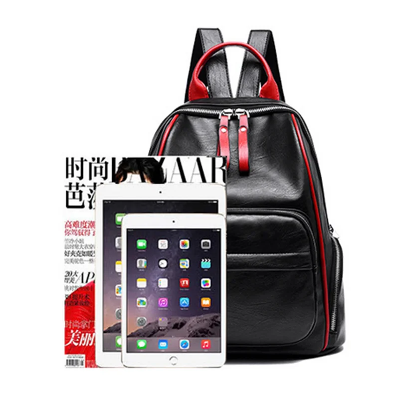 

Big Designer Women Backpack Female Fashion 2021 Big Students School Bags For Teenagers Travel Girl Pu Leather Backpack Women