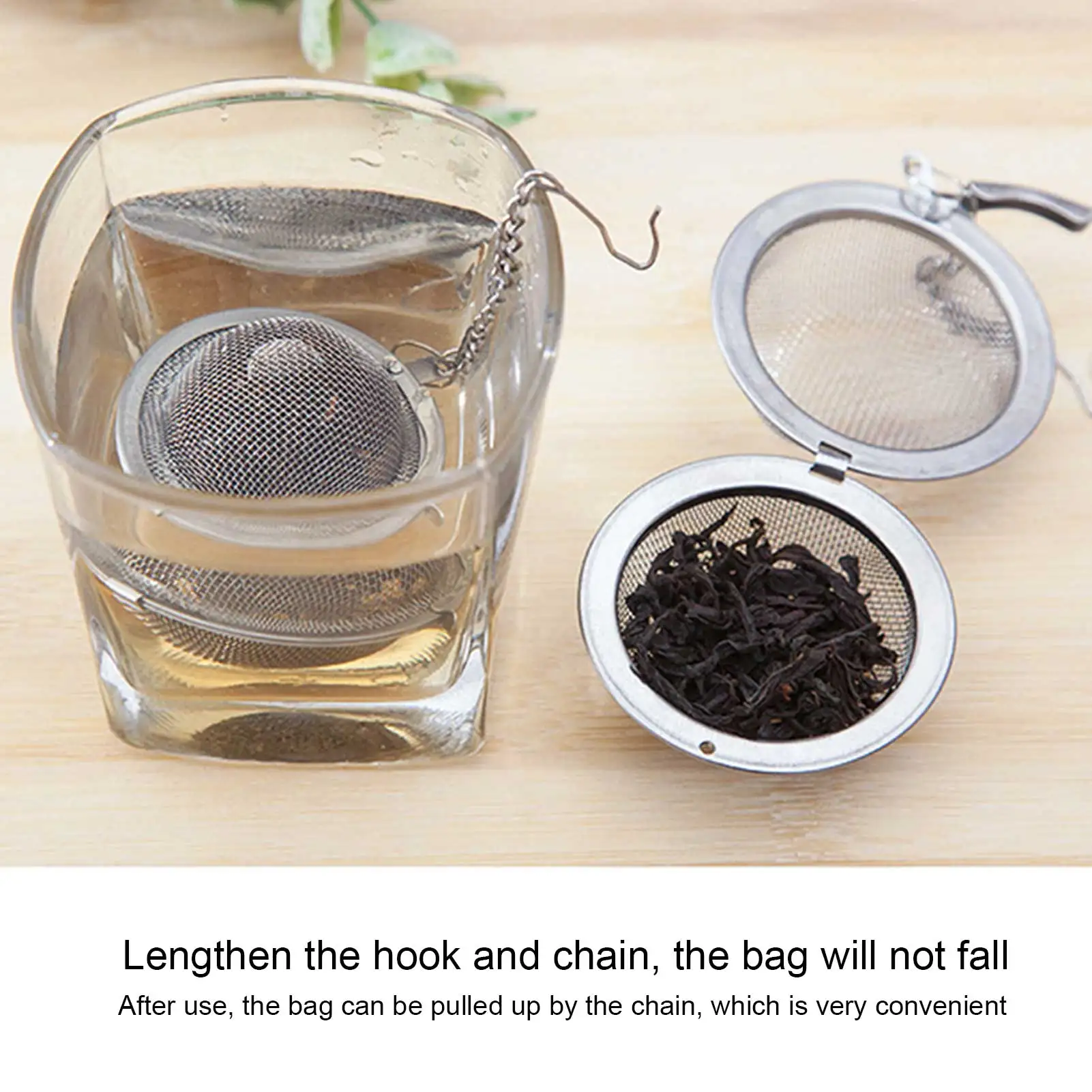 Чай фильтр 304 Нержавеющая сталь шарик для заварки | Дом и сад