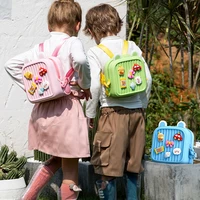 childrens backpack school bag child backpack for girls backpack for boys kdergarten zipper diy design bag waterproof breathable