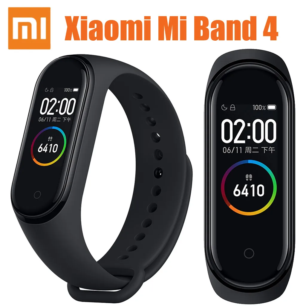 Оригинальный Xiaomi Mi смарт браслет 4 фитнес с частотой сердечных сокращений 135 мА/ч
