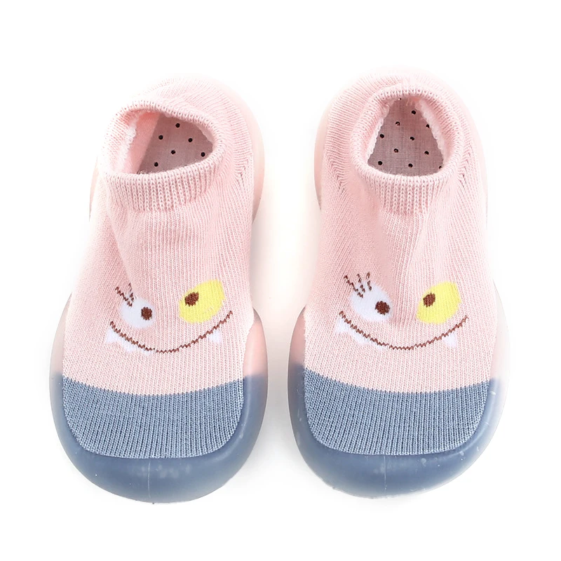 

Baby Unisex Soft-soled Non-slip Beginner Socks Shoes Cartoon Animal Baby Girl Boy Learn To Walk Socks