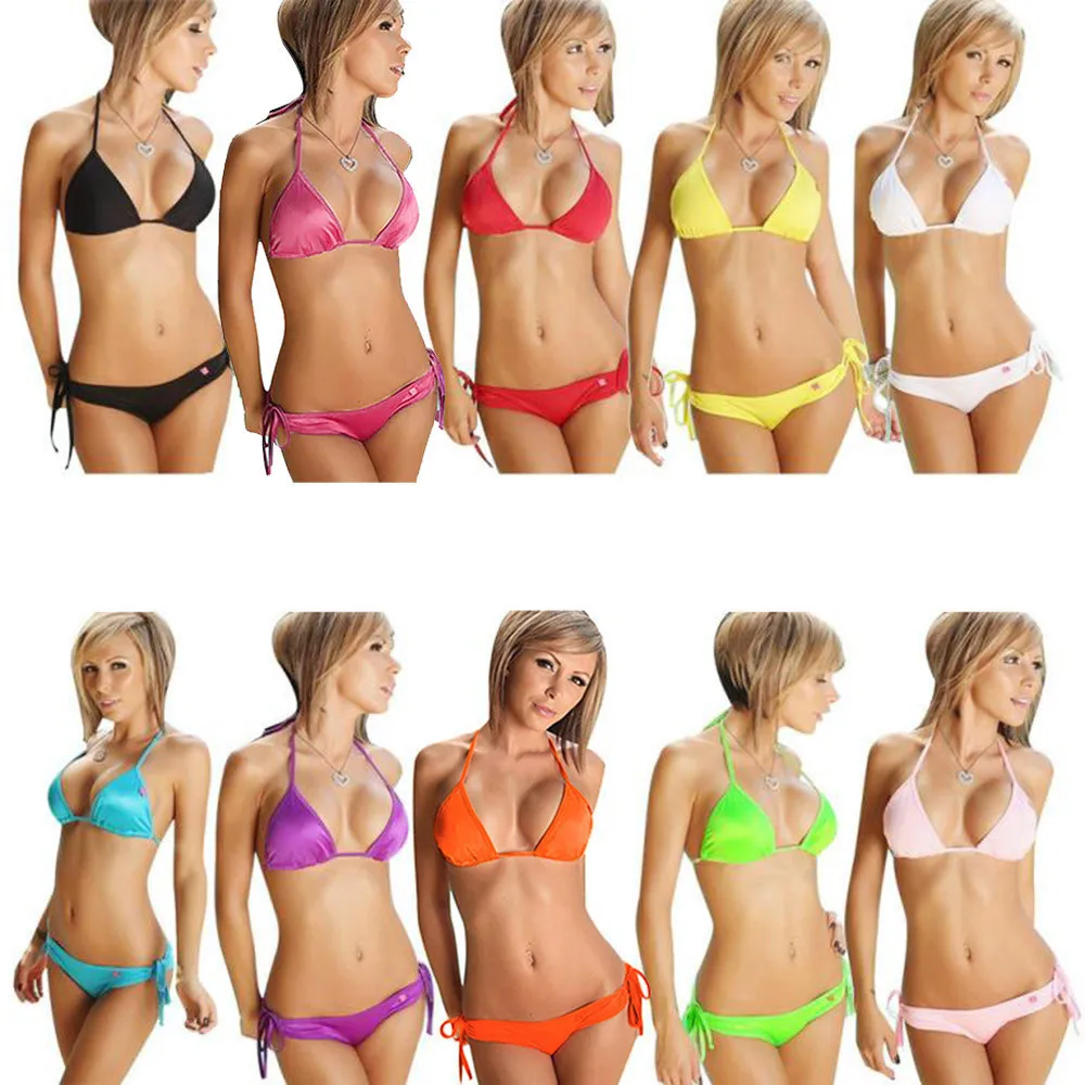 

Sexy Bikini 2021 Swimwear Women Women Bikini Set Push-up Bandeau Bra Bandage Swimsuit Bathing Suit Swimwear Bikini Set With Bra