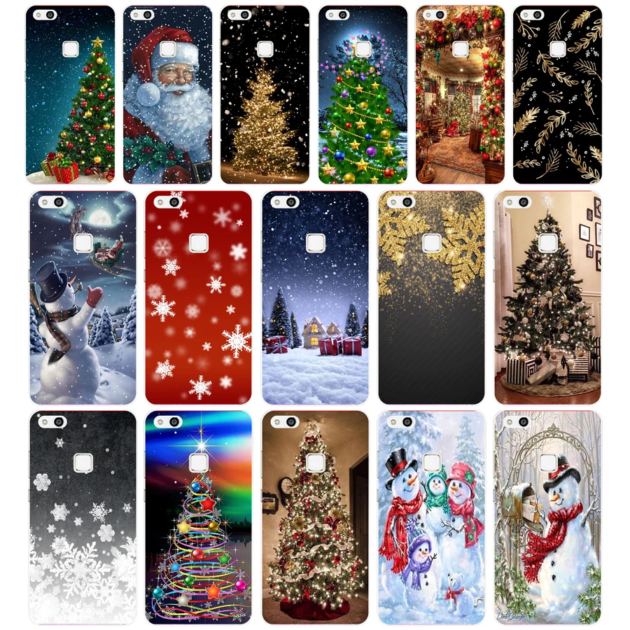 325 Рождественский праздничный новогодний Мягкий силиконовый чехол из ТПУ для huawei