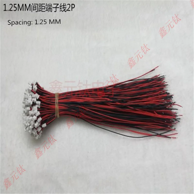 1,25 мм 2,0 мм 2,54 мм Шаг 2pin провода красного и черного цвета 26AWG Высота каблука 10 см, каблук 15 см, 20 см, 30 см электронным пучком 100 шт./лот